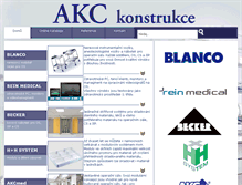 Tablet Screenshot of akckonstrukce.cz